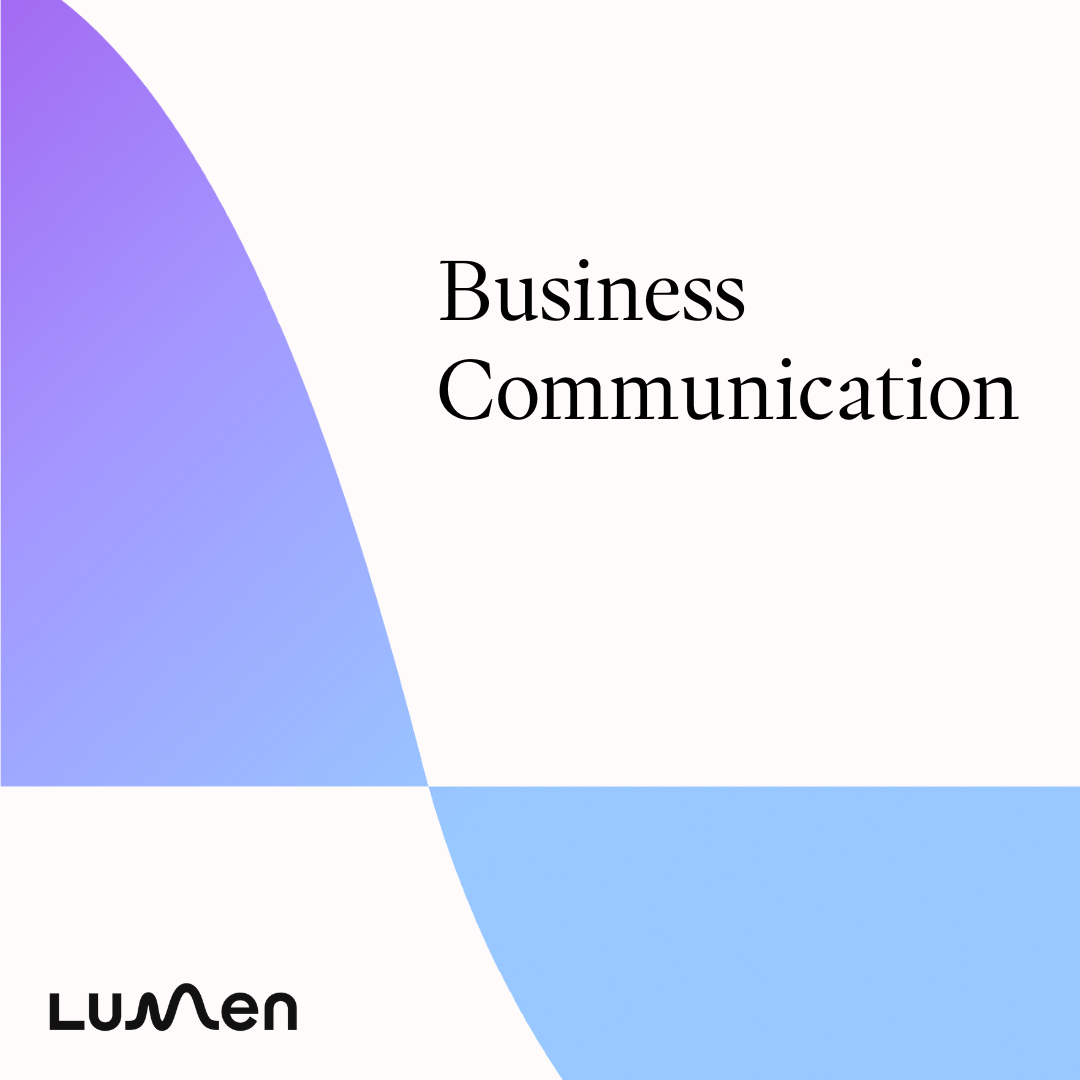 Cover for Business Communication Course