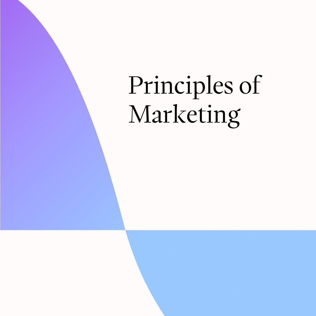 Cover for Principles of Marketing Course